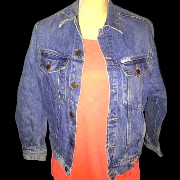 Vintage 1980’s Guess Jean Denim Jacket sz S - Picture 1 of 6